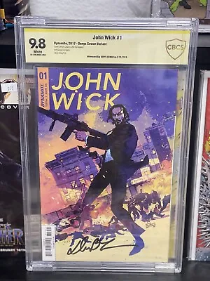 Buy John Wick 1 Cbcs 9.8 Variant Cover Signed By Cowan 1st App In Comics Movie 4 • 477.98£