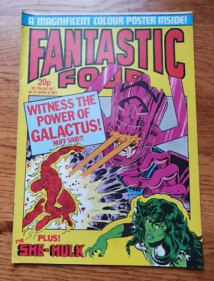 Buy Fantastic Four #27 With Awesome  Poster  1983 • 15£