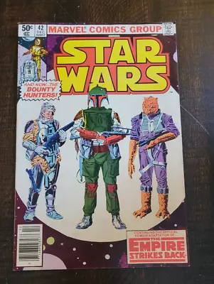 Buy Vintage Star Wars #42 Newsstand Variant Comic Mid-Grade 1st App. Boba Fett 1980 • 119.93£