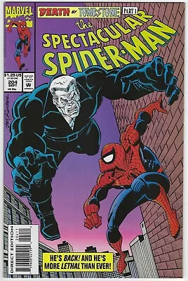 Buy The Spectacular Spiderman 204 Nm 1993 Peter Parker Amazing 1976 Series Lb4 • 3.17£