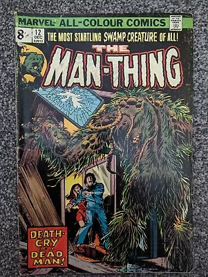 Buy The Man-Thing 12. Marvel 1974. Combined Postage • 2.49£