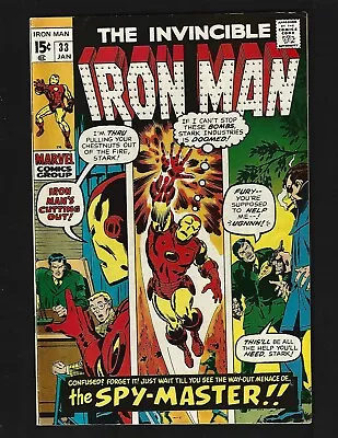 Buy Iron Man #33 VF 1st Spymaster 1st/Origin Espionage Elite Avengers Kang Nick Fury • 21.62£