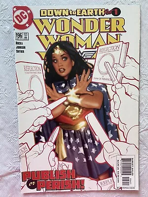 Buy Wonder Woman #196 Adam Hughes Cover DC Comics November 2003 1st Printing VFNM • 11.83£