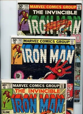 Buy Iron Man #127, #142, And #145 Marvel Comics Lot Of 3 Books • 22.13£