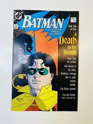 Buy Batman #427 Death In The Family NM/MT Mignola/Starlin 1st Print DC 1988 • 27.96£