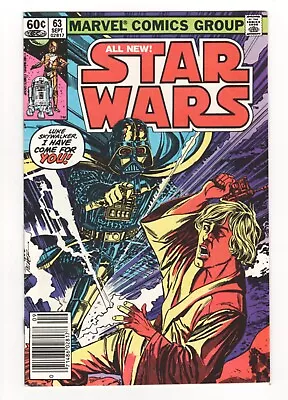 Buy Star Wars #63 Marvel Comics 1982 VF Newsstand • 8£