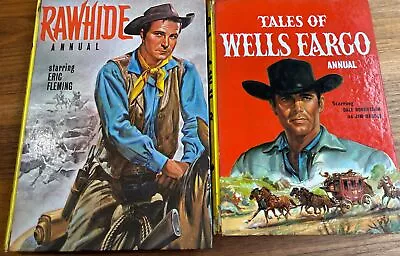 Buy Vintage Cowboy Annuals 1961/64 Wells Fargo & Rawhide • 7.50£