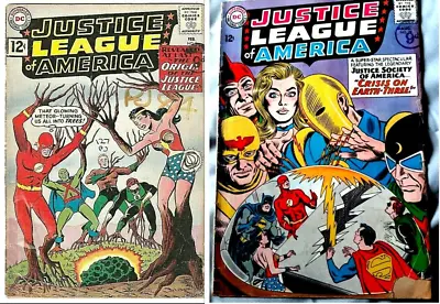 Buy JUSTICE LEAGUE OF AMERICA #9 (1962) + #29 (1964) Origin (Silver Age) + JSA/JLA • 79.99£
