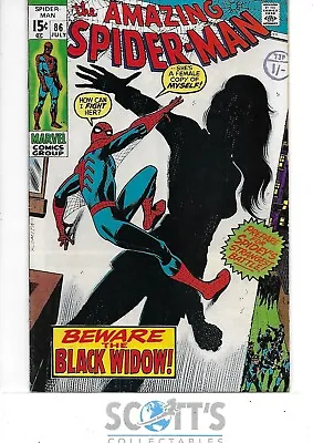 Buy Amazing Spider-man   #86   Fn   Black Widow • 100£
