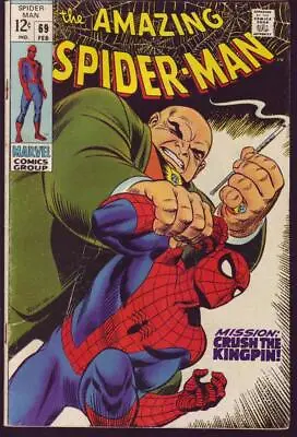 Buy Amazing Spider-Man #69 (1969) 1st Mention Of Vanessa Fisk FN 6.0 • 48.88£