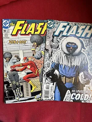 Buy Flash #180 & 182 VFN 2002 *GEOFF JOHNS BRIAN BOLLAND COVERS* • 11.99£