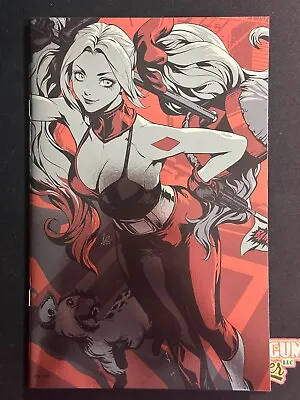 Buy Harley Quinn Black White Redder #1 Artgerm Foil Var DC Comics 2022 1st Print • 5.56£