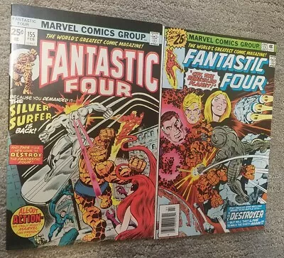 Buy 🔥Lot Of Fantastic Four #155 #172 VF+ 8.5 Silver Surfer Galactus Includes MVS • 22.92£