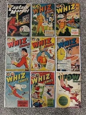 Buy Fawcett Captain Marvel Lot - #81; Whiz Comics 41-50-64-66-85-104-134; Wow #34 • 354.93£