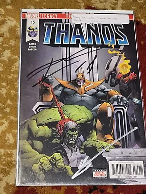 Buy Thanos 15 SIGNED By Donny Cates W CoA Cosmic Ghost Rider Fallen One NM + Signed  • 57.30£