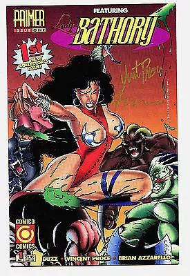Buy Lady Bathory Primer Issue #1 Signed ( 2 Signatures)  Comico Comics 1996 H7 • 15.74£
