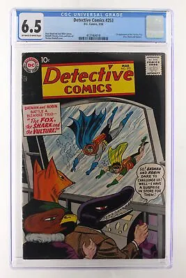 Buy Detective Comics #253 - DC 1958 CGC 6.5 1st Appearance Of The Terrible Trio • 630.20£