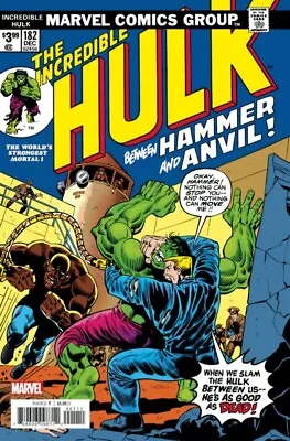 Buy The Incredible Hulk #182 (RARE Facsimile Edition, Marvel Comics) Wolverine App • 19.99£
