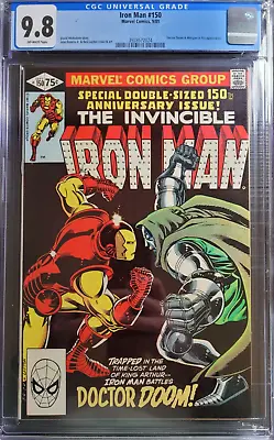 Buy 1981 Iron Man 150 CGC 9.8 Doctor Doom Battle Cover. 150th Anniversary Issue RARE • 566.13£