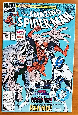Buy Amazing Spider-Man #344 (1991)  1st Appearance Of Cletus Kasady Carnage NM 9.2 • 19.76£