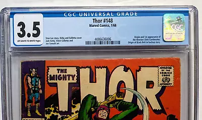 Buy Thor #148 CGC 3.5 VG- First Wrecker - Origin Of Black Bolt • 65£