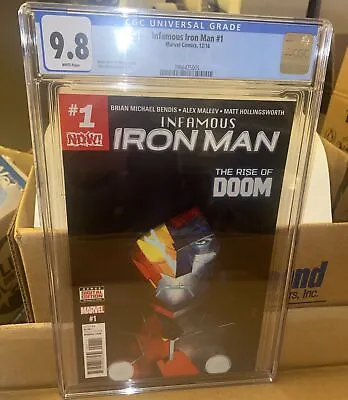 Buy Infamous Iron Man #1 CGC 9.8 DR. DOOM White Pages • 78.05£