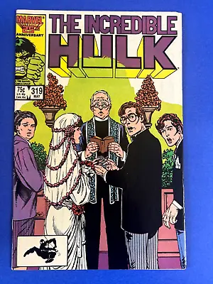 Buy Incredible Hulk #319 Comic Book Wedding Issue 1986 Marvel FN+ • 7.20£