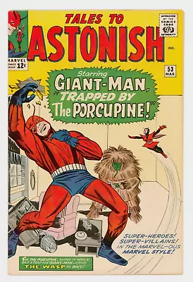 Buy Tales To Astonish #53 VFN+ 8.5 Giant-Man And Wasp Vs Porcupine • 295£