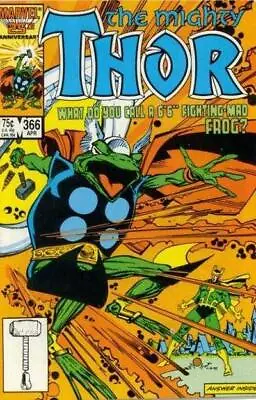 Buy Thor (1962) # 366 (7.0-FVF) 1st Throg Cover 1986 • 18.90£