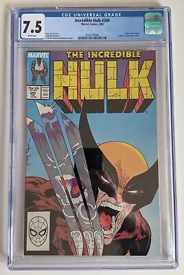 Buy Incredible Hulk # 340 CGC 7.5  White Pages McFarlane Cover - MAYBE RESUBMIT?? • 122.25£
