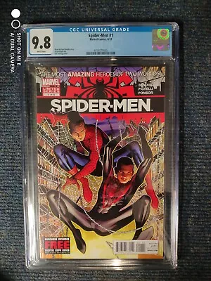 Buy Spider-men 1 Cgc 9.8 White Pages Marvel 2012 • 85£