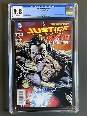 Buy JUSTICE LEAGUE #21 CGC 9.8 🔑 Modern Marvel Shazam Family 🔑 DC Comics 2013 • 72.38£