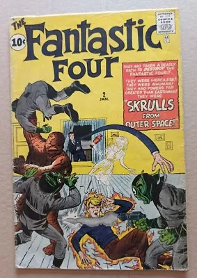 Buy Fantastic Four Issue 2, 1962, No Thing Pinup • 1,300£