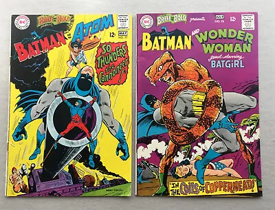 Buy BRAVE And The BOLD 77 78 BATMAN Atom BATGIRL Wonder Woman High-grade FN/VF 7.0 • 54.55£