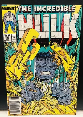 Buy HULK #343 Comic Marvel Comics Newsstand 1st App Rock & Redemmer McFarlane • 7.42£