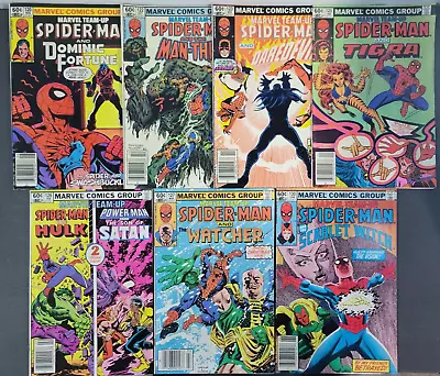 Buy (7) Marvel Team-Up Spider-Man #120 - 130 Lot Run 1982 122 123 125 126 127 • 26.50£
