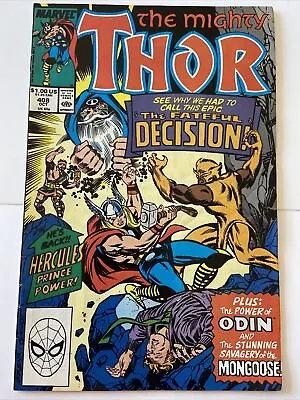 Buy The Mighty Thor #408 - The Fateful Decision! - (Marvel Oct. 89) • 1.60£