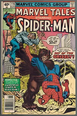 Buy Marvel Tales 116  Day Of The Grizzly! (rep Amazing Spider-Man #139) 1980  F/VF • 6.36£