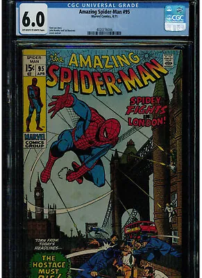 Buy Amazing Spider-man #95 Cgc 6.0 1971 Stan Lee John Romita Early Bronze Age Marvel • 93.09£