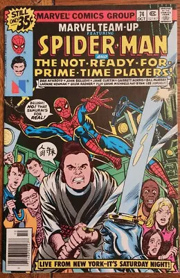 Buy Marvel Team-Up #74 Marvel 1978 - Saturday Night Live-John Belushi - FN/VF • 17.69£
