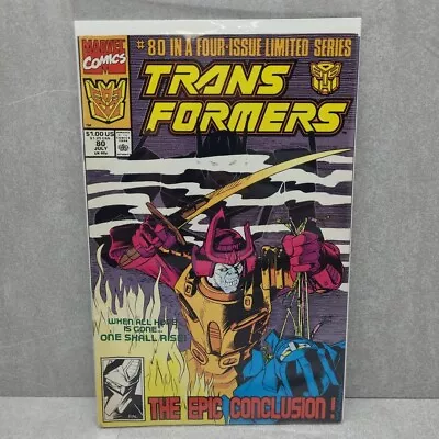 Buy Marvel Comics Transformers Issue No. 1 #80 July 1991 Pre-owned  • 43.44£
