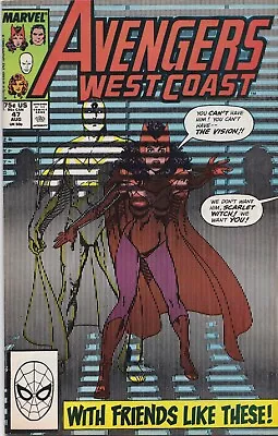 Buy The West Coast Avengers Vol 2  #47 Aug 1989 FINE+ 6.5 2nd App White Vision • 3.50£