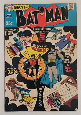 Buy Batman #213 DC Comics June 1969 • 35.63£