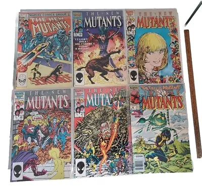 Buy Marvel Comics New Mutants #2, 44-47, 60 Mutant Massacre 1983-1987 • 11.95£