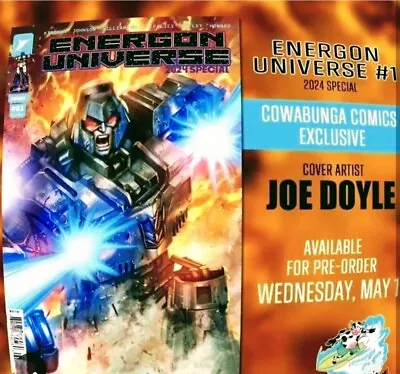 Buy Transformers Energon Universe 2024 1 Megatron Doyle Variant Preorder 5/8 • 15.81£