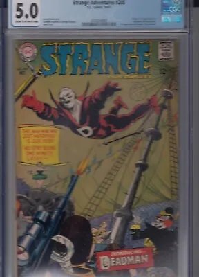 Buy Strange Adventures 205 - 1967 - CGC 5.0 Very Good/Fine - 1st Deadman • 399.99£