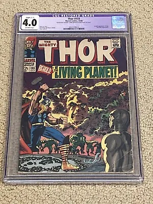 Buy Thor 133 CGC 4.0 OW Pages (1st App Ego The Living Planet) • 81.02£