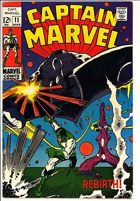 Buy Captain Marvel #11 FN+ Marvel (1969) - Debut Of New Powers • 6.43£