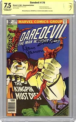 Buy Daredevil #170 CBCS 7.5 Newsstand SS Shooter/Janson 1981 23-0AFB6AC-087 • 126.30£