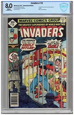 Buy Invaders  # 19   CBCS   8.0   VF   White Pgs   8/77  1st App. Of Union Jack Ll ( • 91.62£